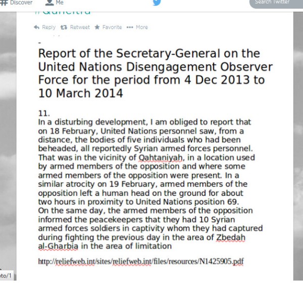 UNDOF-Bericht